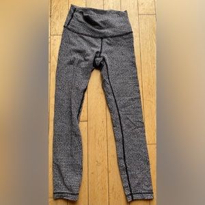 Lululemon Vintage Hounds Tooth Print Full Length Leggings